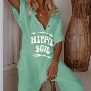 Romper, Hippie soul, Mint Green, Medium size